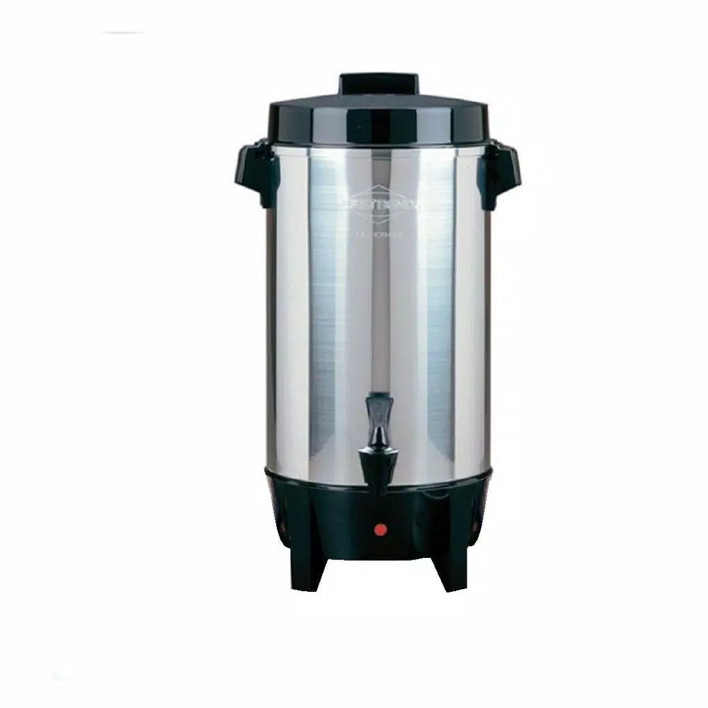 Coffee Makers West Bend 30-Cup Polished Aluminum Silver With Quick Brewing Coffee Urn With Automatic Temperature Control Large Capacity 1 Coffee Makers West Bend 30-Cup Polished Aluminum Silver With Quick Brewing Coffee Urn With Automatic Temperature Control Large Capacity