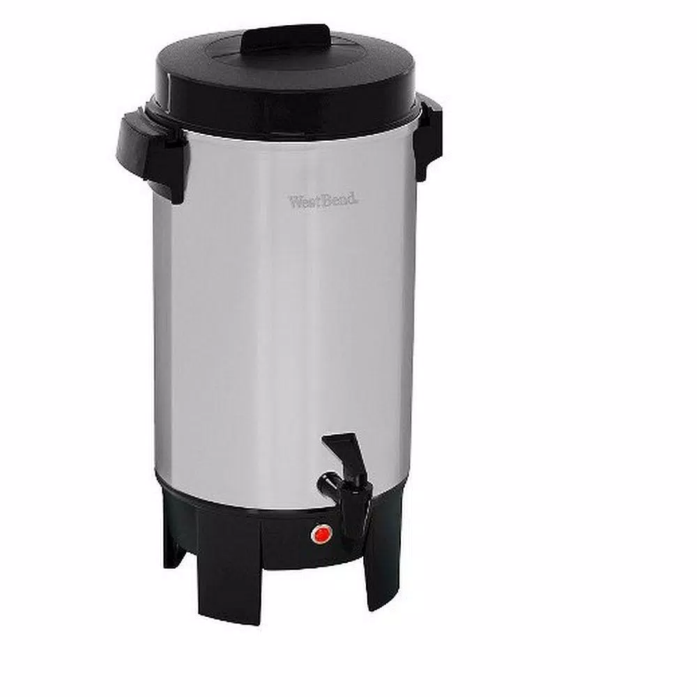 Coffee Makers West Bend 30-Cup Polished Aluminum Silver With Quick Brewing Coffee Urn With Automatic Temperature Control Large Capacity 2 Coffee Makers West Bend 30-Cup Polished Aluminum Silver With Quick Brewing Coffee Urn With Automatic Temperature Control Large Capacity - Image 2