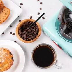 Coffee Makers Nostalgia 12-Cup Blue Coffee Maker With Pause And Serve Function -BergHOFF Shop aqua blue nostalgia drip coffee makers rcof12aq 44 1000