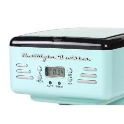 Coffee Makers Nostalgia 12-Cup Blue Coffee Maker With Pause And Serve Function -BergHOFF Shop aqua blue nostalgia drip coffee makers rcof12aq 4f 1000