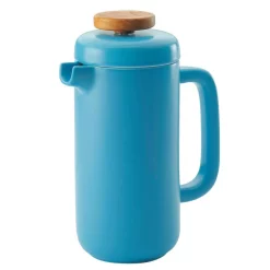 Coffee Makers BonJour Ceramic Coffee And Tea 8-Demitasse-Cup Aqua Ceramic French Press -BergHOFF Shop aqua bonjour french presses 47468 1f 1000
