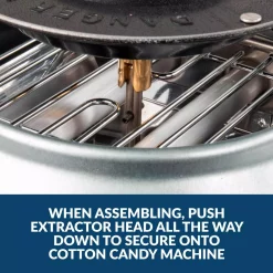 Dessert Makers Nostalgia Retro Aqua Hard And Sugar Free Cotton Candy Maker With Cotton Candy Cones -BergHOFF Shop aqua nostalgia cotton candy machines pcm425aq 76 1000