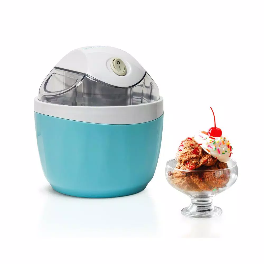 Dessert Makers Nostalgia 0.5 Qt. Aqua Electric Ice Cream Maker 2 Dessert Makers Nostalgia 0.5 Qt. Aqua Electric Ice Cream Maker - Image 2