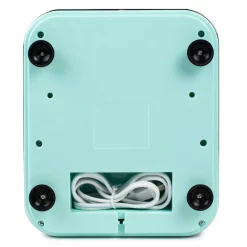 Dessert Makers Nostalgia 30 W Aqua Blue Snow Cone Maker With Retro Design -BergHOFF Shop aqua nostalgia specialty dessert makers clsc1aq fa 1000