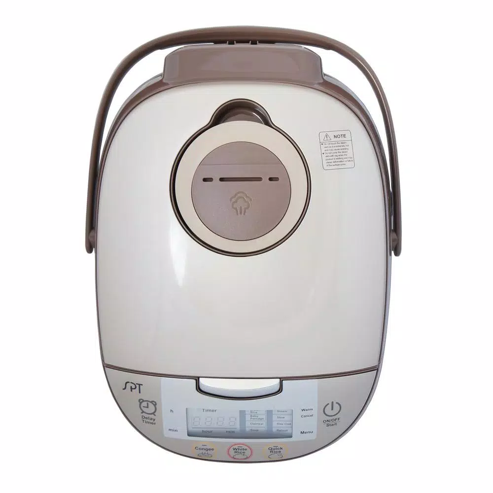 Cookers SPT 8-Cup Beige Rice Cooker With Steam Basket And Built-In Timer 4 Cookers SPT 8-Cup Beige Rice Cooker With Steam Basket And Built-In Timer - Image 4