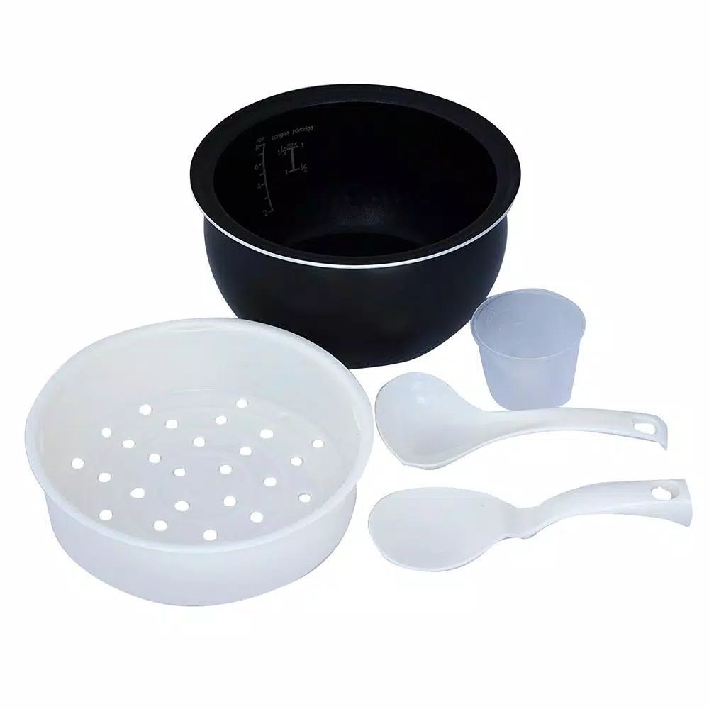 Cookers SPT 8-Cup Beige Rice Cooker With Steam Basket And Built-In Timer 5 Cookers SPT 8-Cup Beige Rice Cooker With Steam Basket And Built-In Timer - Image 5