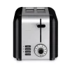 Toasters Cuisinart Compact 2-Slice Black And Stainless Steel Wide Slot Toaster