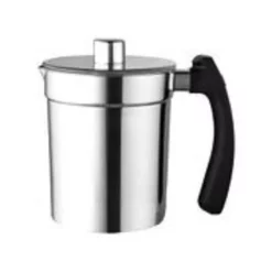 Coffee Makers KALORIK 13.5 Oz. Black Stainless Steel Electric Milk Frother -BergHOFF Shop black and stainless steel milk frothers mfh 43974 bk 1f 1000