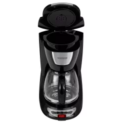 Coffee Makers BLACK+DECKER 12-Cup Programmable Black Drip Coffee Maker With Glass Carafe, Built-In Timer And Automatic Shut-Off -BergHOFF Shop black black decker drip coffee makers dcm100b c3 1000