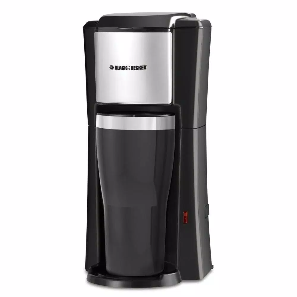 Coffee Makers BLACK+DECKER Black Single Serve Drip Coffee Maker With Travel Mug 1 Coffee Makers BLACK+DECKER Black Single Serve Drip Coffee Maker With Travel Mug