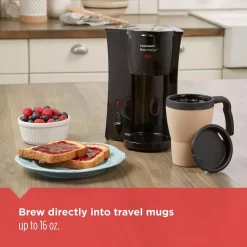 Coffee Makers BLACK+DECKER Brew’n Go Black Single Serve Coffee Maker With Travel Mug 11 Coffee Makers BLACK+DECKER Brew’n Go Black Single Serve Coffee Maker With Travel Mug -BergHOFF Shop black black decker single serve coffee makers dcm18 44 1000