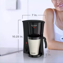Coffee Makers BLACK+DECKER Brew’n Go Black Single Serve Coffee Maker With Travel Mug 13 Coffee Makers BLACK+DECKER Brew’n Go Black Single Serve Coffee Maker With Travel Mug -BergHOFF Shop black black decker single serve coffee makers dcm18 76 1000