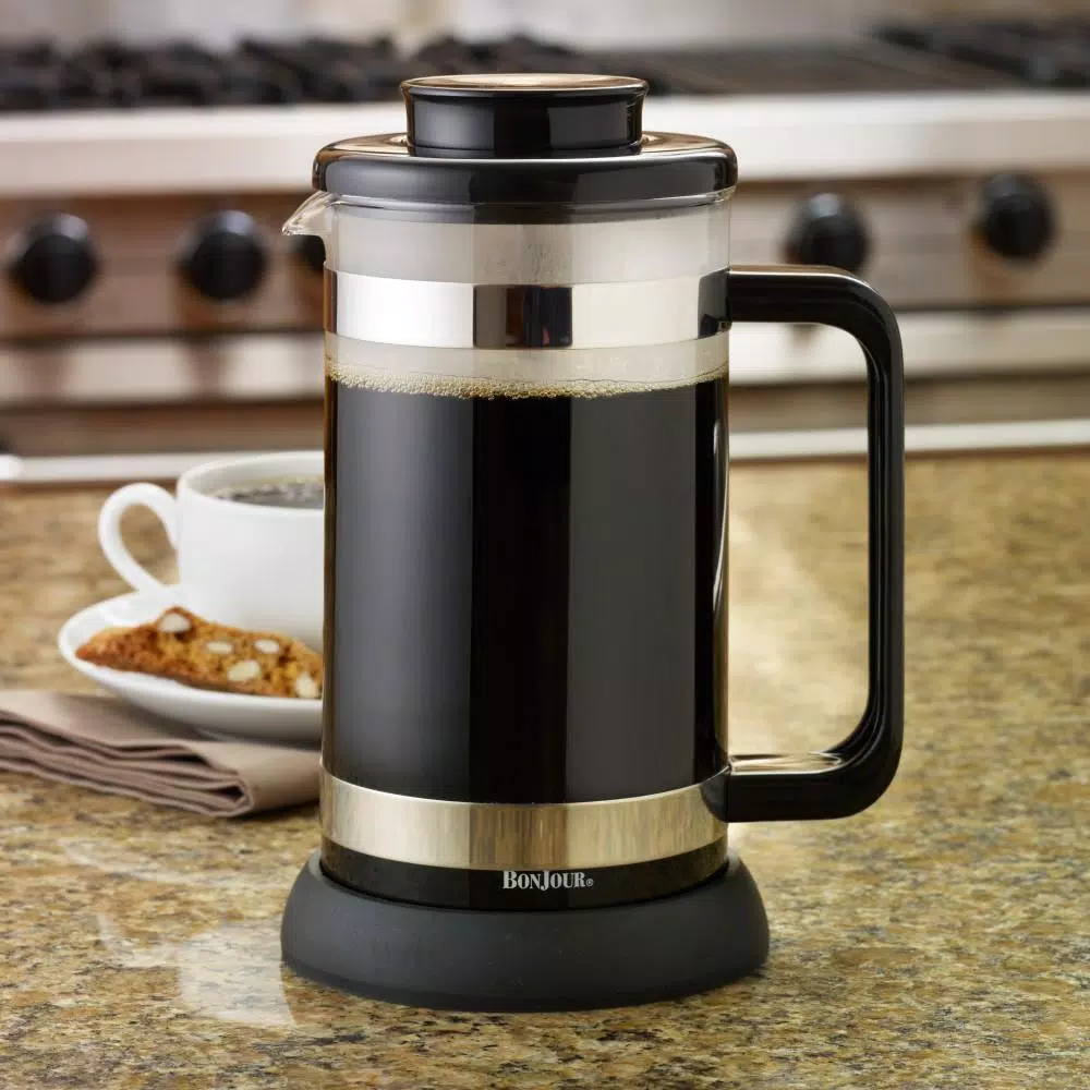 Coffee Makers BonJour Riviera 8-Cup French Press In Black 8 Coffee Makers BonJour Riviera 8-Cup French Press In Black - Image 8
