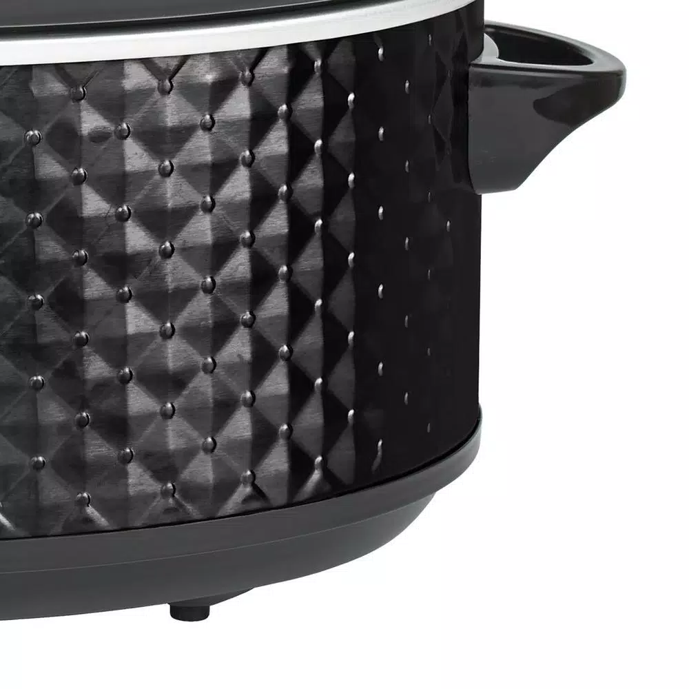 Cookers Brentwood Appliances Diamond 7 Qt. Black Slow Cooker With Tempered Glass Lid 6 Cookers Brentwood Appliances Diamond 7 Qt. Black Slow Cooker With Tempered Glass Lid - Image 6
