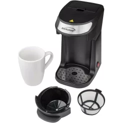 Coffee Makers Brentwood 1-Cup Black Single-Serve Coffee Maker With Mug -BergHOFF Shop black brentwood single serve coffee makers ts 111bk fa 1000