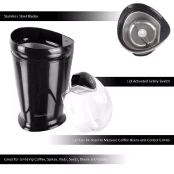 Coffee Makers Classic Cuisine 1.41 Oz. Black Blade Coffee Bean Grinder And Spice Grinder -BergHOFF Shop black classic cuisine coffee grinders m030213 4f 1000