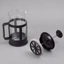 Coffee Makers Creative Home 1000 Ml (34 Oz.) 4 Cups Glass French Press Coffee Plunger Tea Maker For Loose Tea Leaves Or Coffee, Black -BergHOFF Shop black creative home french presses 45007 4f 1000