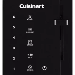 Toasters Cuisinart Touchscreen 2-Slice Black Wide Slot Toaster -BergHOFF Shop black cuisinart pop up toasters cpt t20 1f 1000