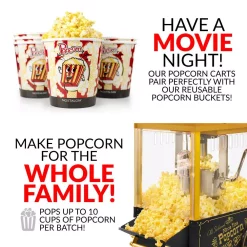 Popcorn Machines Nostalgia 390 W 2.5 Oz. Black Kettle Popcorn Maker With Lighted Interior -BergHOFF Shop black gold nostalgia popcorn machines kpm528 1f 1000