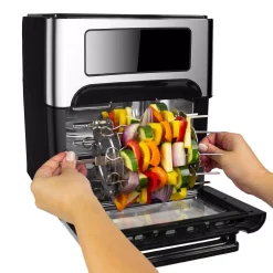 Toasters GoWISE USA 1700W 12.7 Quart Air Fryer Toaster Oven Select With Rotisserie And Dehydrator Features And Accessories, Black 11 Toasters GoWISE USA 1700W 12.7 Quart Air Fryer Toaster Oven Select With Rotisserie And Dehydrator Features And Accessories, Black -BergHOFF Shop black gowise usa toaster ovens gw46690 44 1000