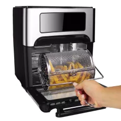 Toasters GoWISE USA 1700W 12.7 Quart Air Fryer Toaster Oven Select With Rotisserie And Dehydrator Features And Accessories, Black 13 Toasters GoWISE USA 1700W 12.7 Quart Air Fryer Toaster Oven Select With Rotisserie And Dehydrator Features And Accessories, Black -BergHOFF Shop black gowise usa toaster ovens gw46690 76 1000