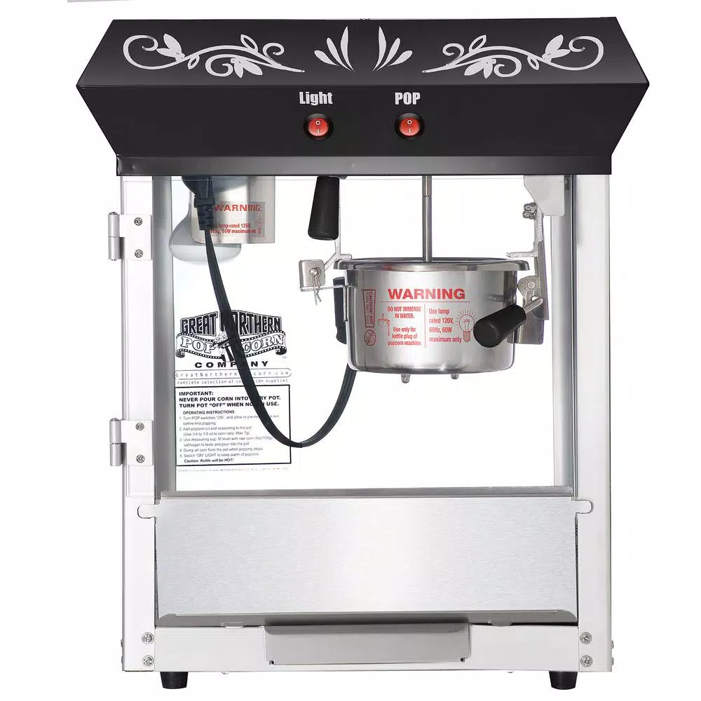Popcorn Machines Great Northern 6 Oz. Black Foundation Model Popcorn Popper Machine 6 Popcorn Machines Great Northern 6 Oz. Black Foundation Model Popcorn Popper Machine - Image 6