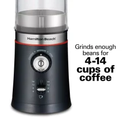Coffee Makers Hamilton Beach Custom Grind 5 Oz. Black Blade Coffee Grinder -BergHOFF Shop black hamilton beach coffee grinders 80393 1f 1000
