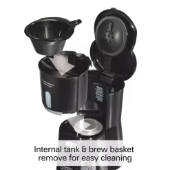 Coffee Makers Hamilton Beach BrewStation 10-Cup Black Coffeemaker -BergHOFF Shop black hamilton beach coffee makers 47380 fa 1000