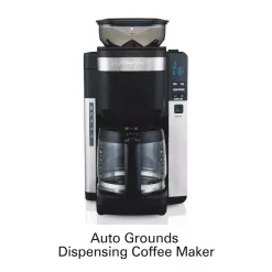 Coffee Makers Hamilton Beach 12-Cup Black Auto Grounds Dispensing Coffee Maker -BergHOFF Shop black hamilton beach drip coffee makers 45400 c3 1000