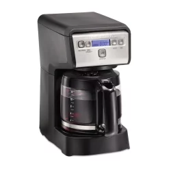 Coffee Makers Hamilton Beach Compact 12-Cup Black Programmable Drip Coffee Maker -BergHOFF Shop black hamilton beach drip coffee makers 46200 4f 1000