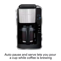 Coffee Makers Hamilton Beach 12-Cup Black Programmable Easy Access Deluxe Coffee Maker -BergHOFF Shop black hamilton beach drip coffee makers 46320 1f 1000