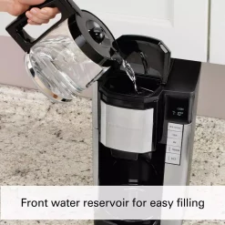 Coffee Makers Hamilton Beach 12 Cup Programmable Easy Access Plus Coffee Maker -BergHOFF Shop black hamilton beach drip coffee makers 46381 1f 1000