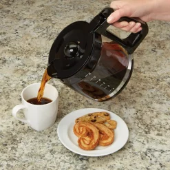 Coffee Makers Hamilton Beach 14-Cup Black Programmable Front-Fill Coffee Maker -BergHOFF Shop black hamilton beach drip coffee makers 46390 31 1000