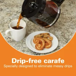 Coffee Makers Hamilton Beach 14-Cup Black Programmable Front-Fill Coffee Maker -BergHOFF Shop black hamilton beach drip coffee makers 46390 66 1000