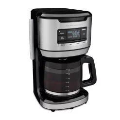 Coffee Makers Hamilton Beach 14-Cup Black Programmable Front-Fill Coffee Maker -BergHOFF Shop black hamilton beach drip coffee makers 46390 c3 1000