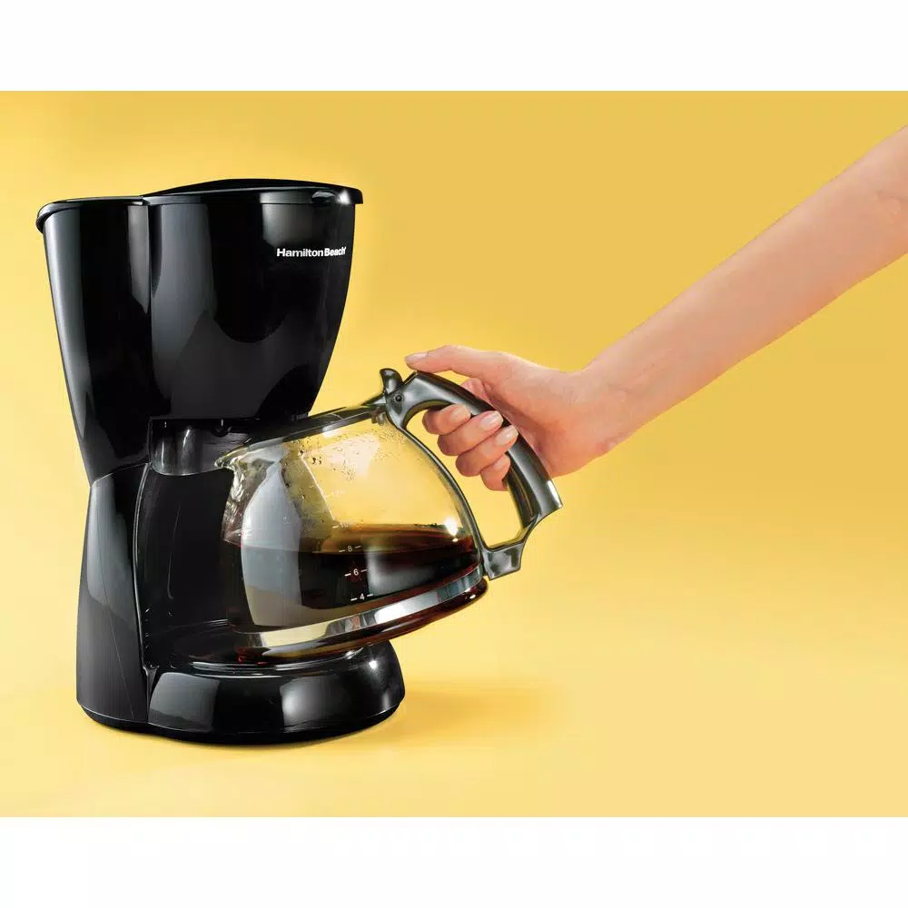 Coffee Makers Hamilton Beach 12-Cup Black Drip Coffee Maker With Glass Carafe 3 Coffee Makers Hamilton Beach 12-Cup Black Drip Coffee Maker With Glass Carafe - Image 3