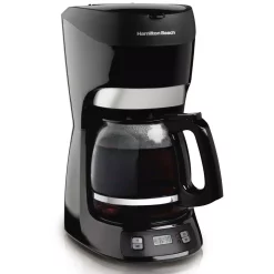 Coffee Makers Hamilton Beach 12-Cup Black With Digital Clock Drip Coffeemaker With Digital Clock -BergHOFF Shop black hamilton beach drip coffee makers 49467 44 1000