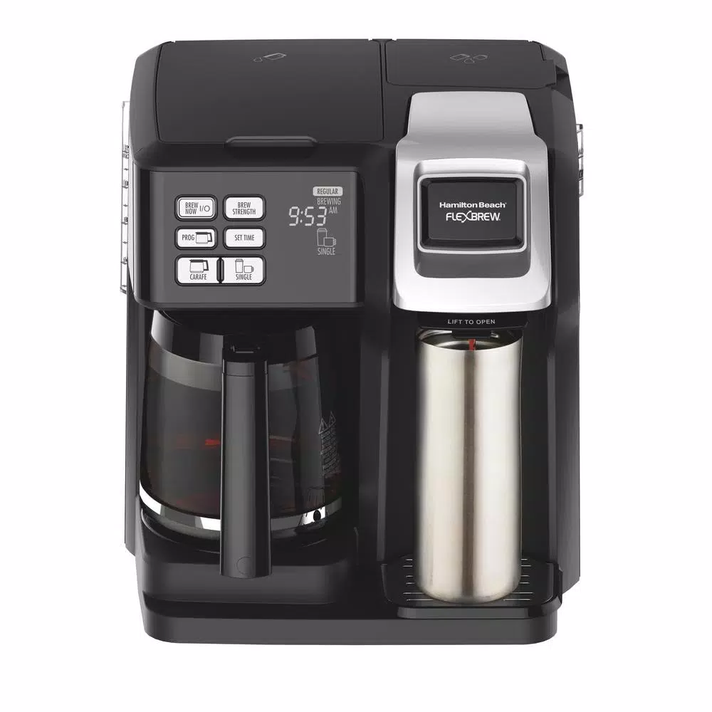 Coffee Makers Hamilton Beach FlexBrew 12-Cup Black Drip Coffee Maker With Built-In Timer 3 Coffee Makers Hamilton Beach FlexBrew 12-Cup Black Drip Coffee Maker With Built-In Timer - Image 3