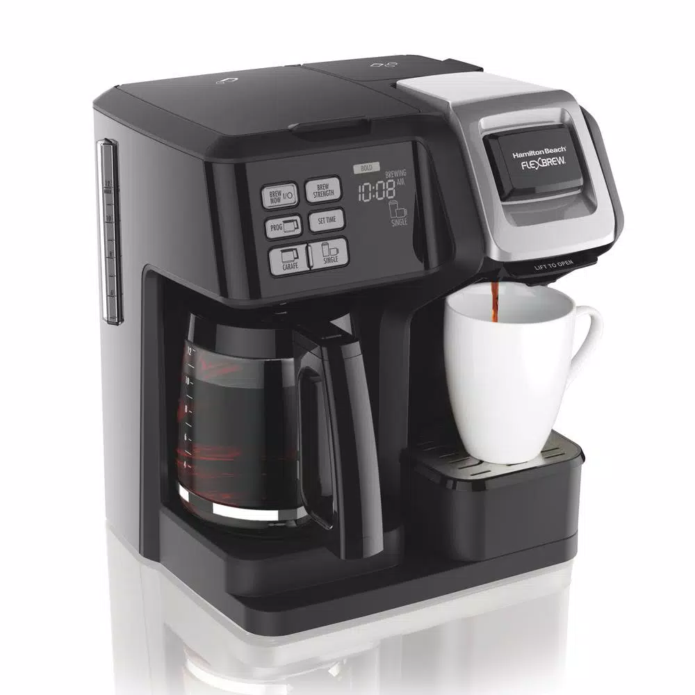 Coffee Makers Hamilton Beach FlexBrew 12-Cup Black Drip Coffee Maker With Built-In Timer 6 Coffee Makers Hamilton Beach FlexBrew 12-Cup Black Drip Coffee Maker With Built-In Timer - Image 6