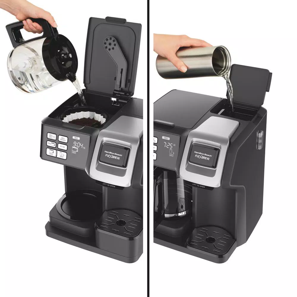 Coffee Makers Hamilton Beach FlexBrew 12-Cup Black Drip Coffee Maker With Built-In Timer 2 Coffee Makers Hamilton Beach FlexBrew 12-Cup Black Drip Coffee Maker With Built-In Timer - Image 2