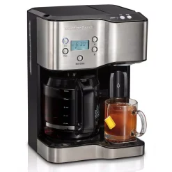 Coffee Makers Hamilton Beach 12-Cup Programmable Black Coffee Maker With Hot Water Dispenser 11 Coffee Makers Hamilton Beach 12-Cup Programmable Black Coffee Maker With Hot Water Dispenser -BergHOFF Shop black hamilton beach drip coffee makers 49982 76 1000