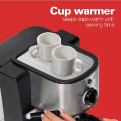 Coffee Makers Hamilton Beach 2-Cup Stainless Steel Automatic Espresso Machine With Milk Frother 11 Coffee Makers Hamilton Beach 2-Cup Stainless Steel Automatic Espresso Machine With Milk Frother -BergHOFF Shop black hamilton beach espresso machines 40792 44 1000