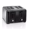 Toasters Hamilton Beach 4-Slice Black Wide Slot Toaster