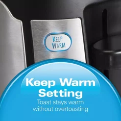 Toasters Hamilton Beach 4-Slice Black Long Slot Toaster -BergHOFF Shop black hamilton beach pop up toasters 24810 4f 1000