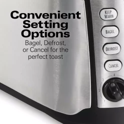 Toasters Hamilton Beach 4-Slice Black Long Slot Toaster -BergHOFF Shop black hamilton beach pop up toasters 24810 fa 1000