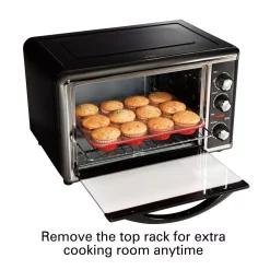 Toasters Hamilton Beach 1500-Watt 12-Slice Black Countertop Toaster Oven With Convection And Rotisserie 12 Toasters Hamilton Beach 1500-Watt 12-Slice Black Countertop Toaster Oven With Convection And Rotisserie -BergHOFF Shop black hamilton beach toaster ovens 31100d 4f 1000