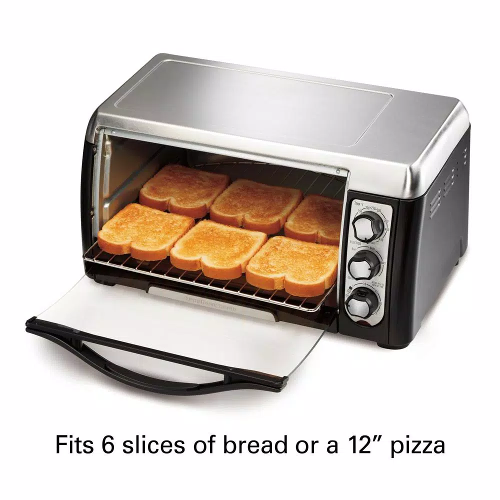 Toasters Hamilton Beach 6 Slice Easy Clean Black Toaster Oven 3 Toasters Hamilton Beach 6 Slice Easy Clean Black Toaster Oven - Image 3