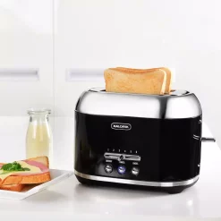 Toasters KALORIK Retro 2-Slice Black Wide Slot Toaster 11 Toasters KALORIK Retro 2-Slice Black Wide Slot Toaster -BergHOFF Shop black kalorik pop up toasters to 46083 bk 31 1000
