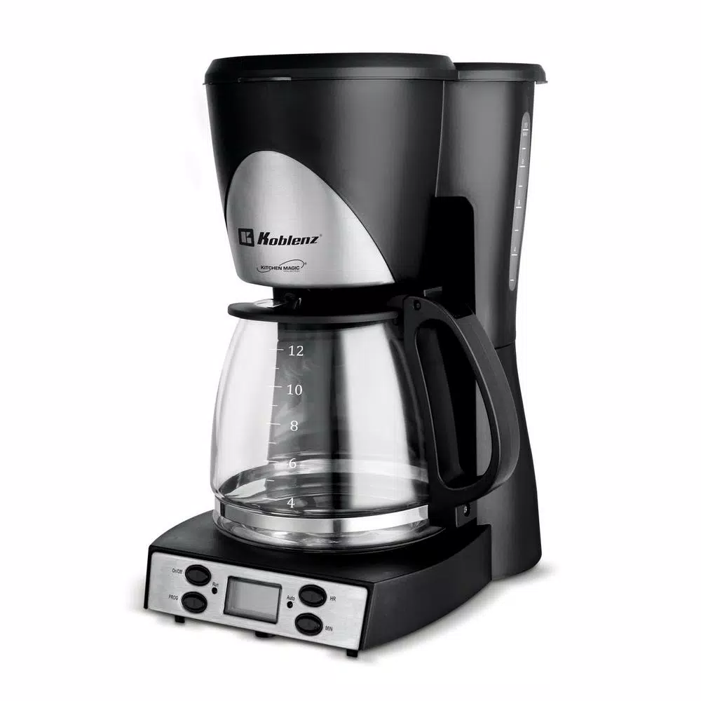 Coffee Makers Koblenz Kitchen Magic Collection 12-Cup Black Programmable Coffee Maker 1 Coffee Makers Koblenz Kitchen Magic Collection 12-Cup Black Programmable Coffee Maker