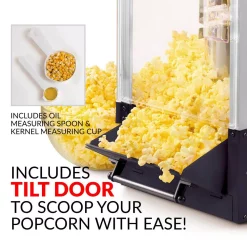 Popcorn Machines Nostalgia 390-Watts 2.5 Oz. Black Kettle Popcorn Maker 9 Popcorn Machines Nostalgia 390-Watts 2.5 Oz. Black Kettle Popcorn Maker -BergHOFF Shop black nostalgia popcorn machines kpm220bk 1f 1000